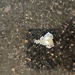 RESERVED FOR KTRACHA27 Pearl and Dolphin Necklace Charm